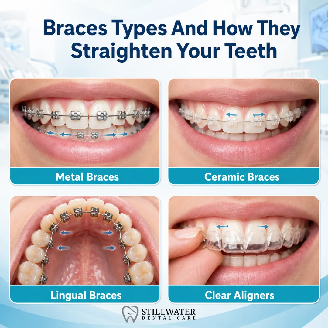 Braces Types And How They Straighten Your Teeth